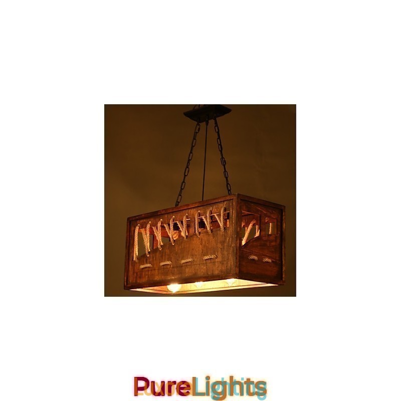 Designer Touch Decorative Minimalist Wooden Chandelier