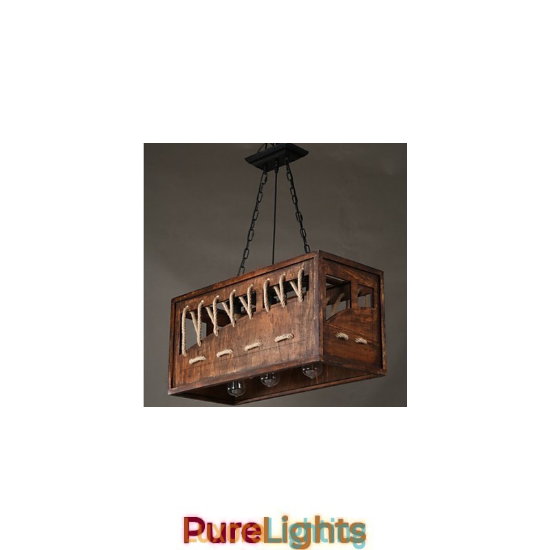 Designer Touch Decorative Minimalist Wooden Chandelier