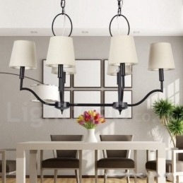 Designer Touch Decorative 6 Light Modern Contemporary Candle Style Chandelier