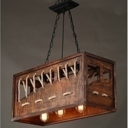 Designer Touch Decorative Minimalist Wooden Chandelier