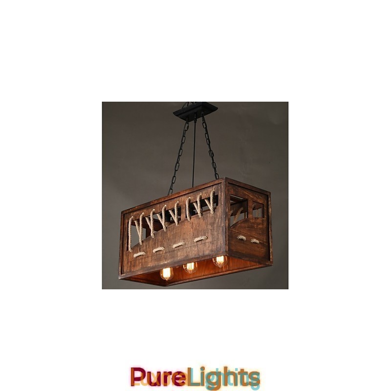 Designer Touch Decorative Minimalist Wooden Chandelier