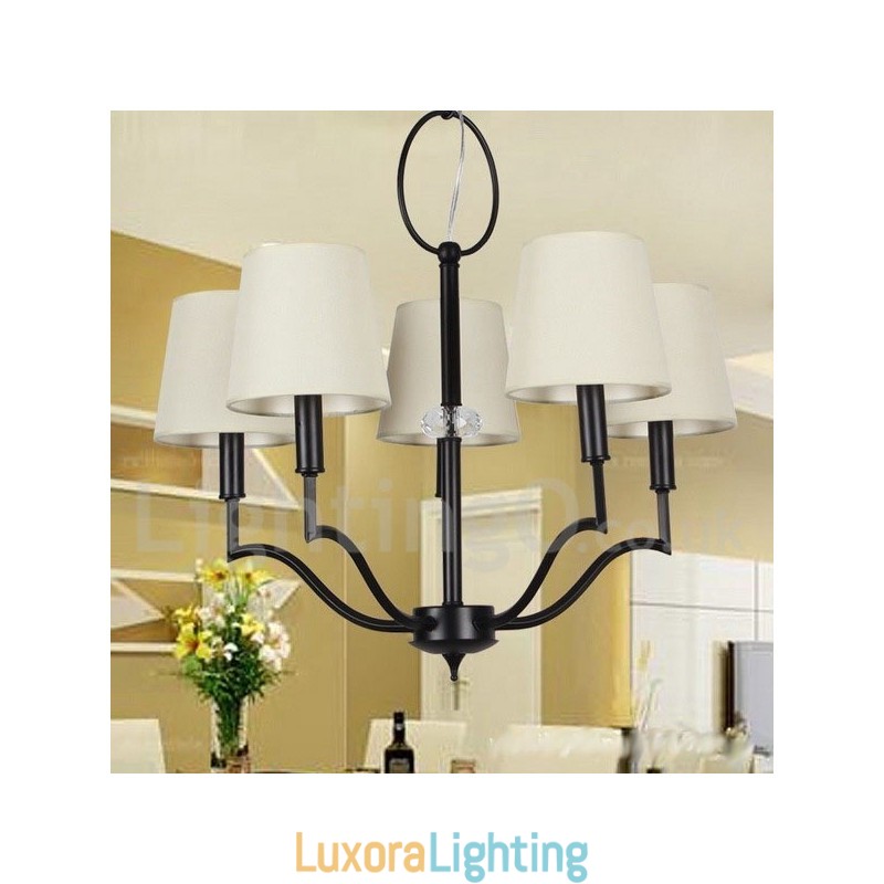 Designer Touch Decorative 5 Light Modern Contemporary Candle Style Chandelier