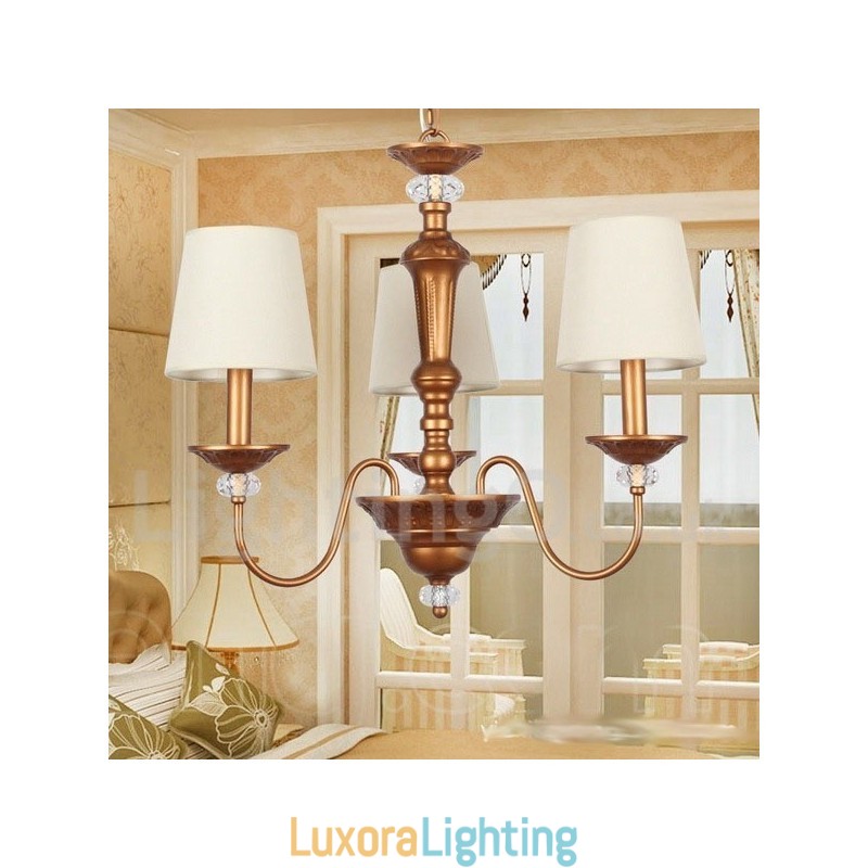 Designer Touch Decorative 3 Light Retro Candle Style Chandelier