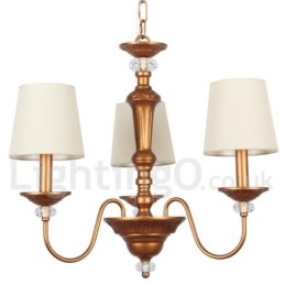 Designer Touch Decorative 3 Light Retro Candle Style Chandelier