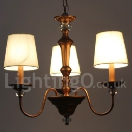 Designer Touch Decorative 3 Light Retro Candle Style Chandelier