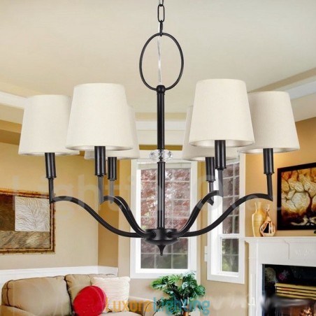 Designer Touch Decorative 6 Light Modern Contemporary Candle Style Chandelier