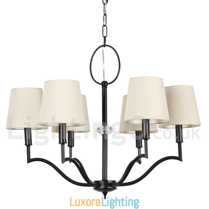 Designer Touch Decorative 6 Light Modern Contemporary Candle Style Chandelier