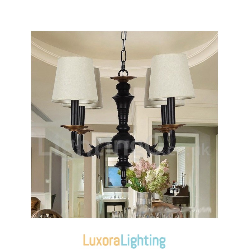 Designer Touch Decorative 4 Light Retro Candle Style Chandelier
