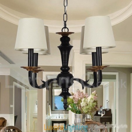 Designer Touch Decorative 4 Light Retro Candle Style Chandelier