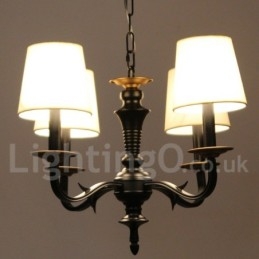 Designer Touch Decorative 4 Light Retro Candle Style Chandelier