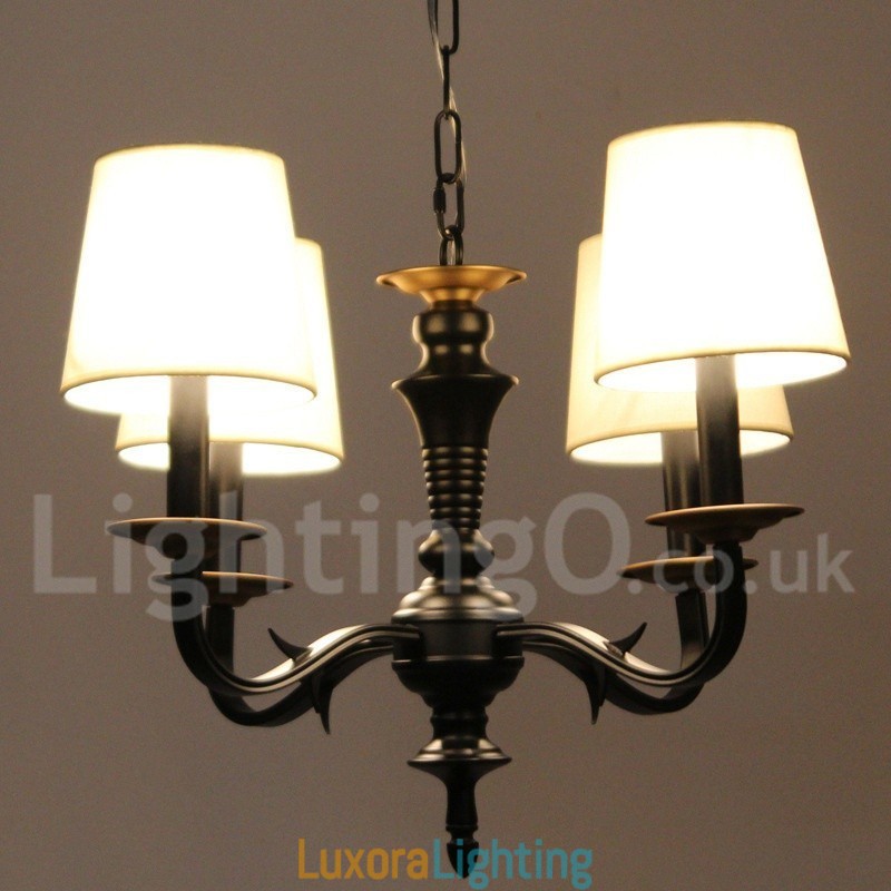 Designer Touch Decorative 4 Light Retro Candle Style Chandelier