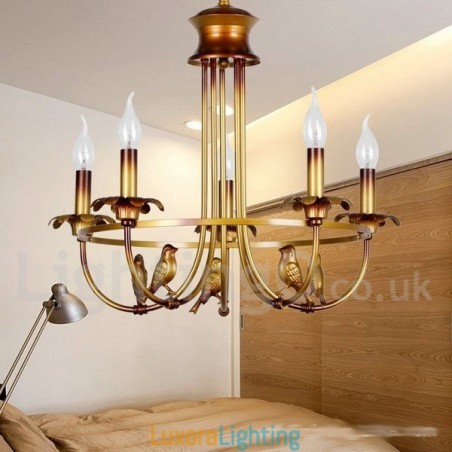Designer Touch Decorative 5 Light Retro Candle Style Chandelier