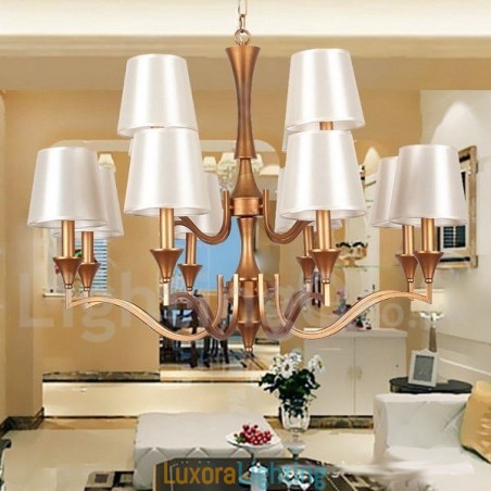 Designer Touch Decorative 12 Light Mediterranean Style Candle Style Chandelier