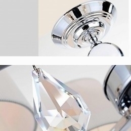 Designer Touch Decorative Modern Contemporary Crystal Chrome Metal Chandelier