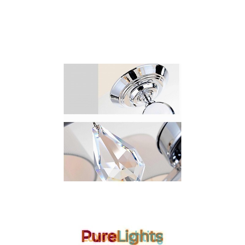 Designer Touch Decorative Modern Contemporary Crystal Chrome Metal Chandelier