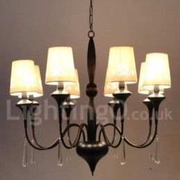 Designer Touch Decorative 8 Light Candle Style Chandelier