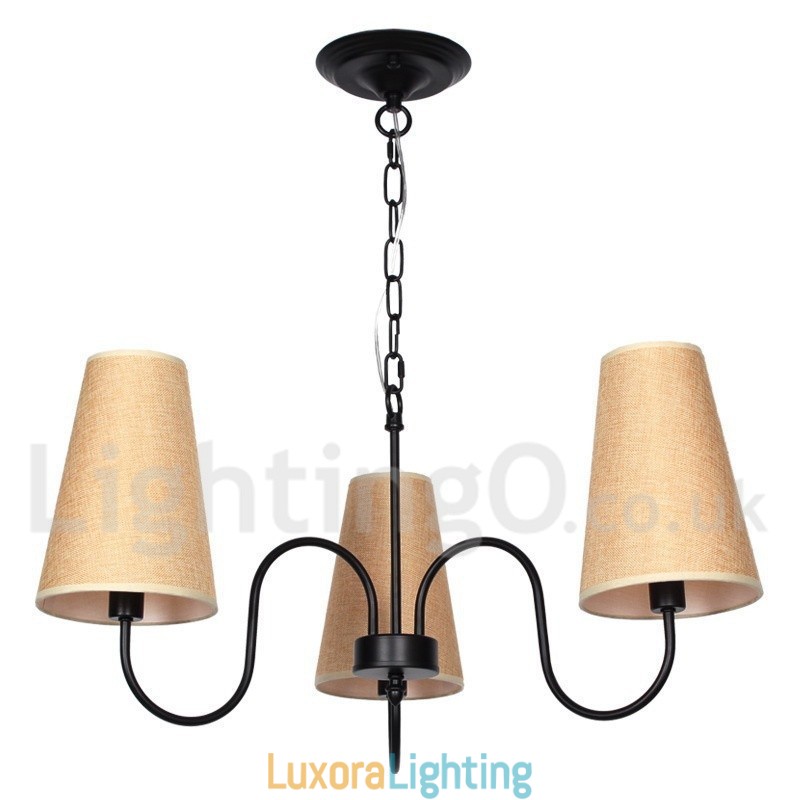 Designer Touch Decorative 3 Light Retro Mediterranean Style Candle Style Chandelier