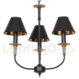 Designer Touch Decorative 3 Light Retro Contemporary Candle Style Chandelier