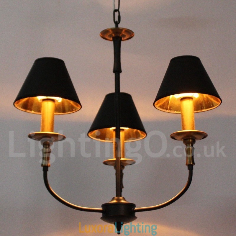 Designer Touch Decorative 3 Light Retro Contemporary Candle Style Chandelier