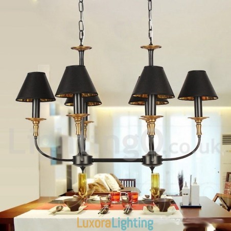 Designer Touch Decorative 6 Light Retro Contemporary Candle Style Chandelier