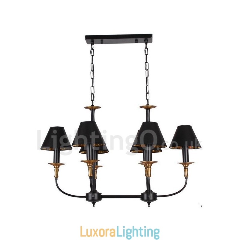 Designer Touch Decorative 6 Light Retro Contemporary Candle Style Chandelier
