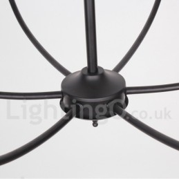 Designer Touch Decorative 6 Light Retro Contemporary Candle Style Chandelier