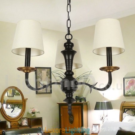 Designer Touch Decorative 3 Light Contemporary Retro Candle Style Chandelier