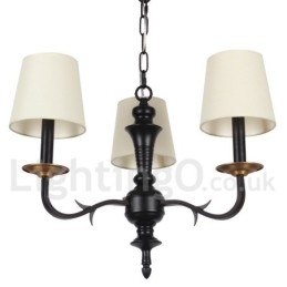 Designer Touch Decorative 3 Light Contemporary Retro Candle Style Chandelier
