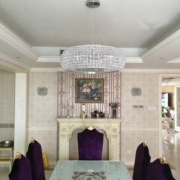 Designer Touch Decorative Modern K9 Crystal Ceiling Pendant Light Indoor Chandelier Drum Lighting Lamps Fixtures