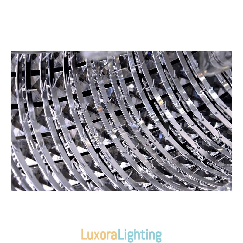 Designer Touch Decorative Modern K9 Crystal Ceiling Pendant Light Indoor Chandelier Drum Lighting Lamps Fixtures