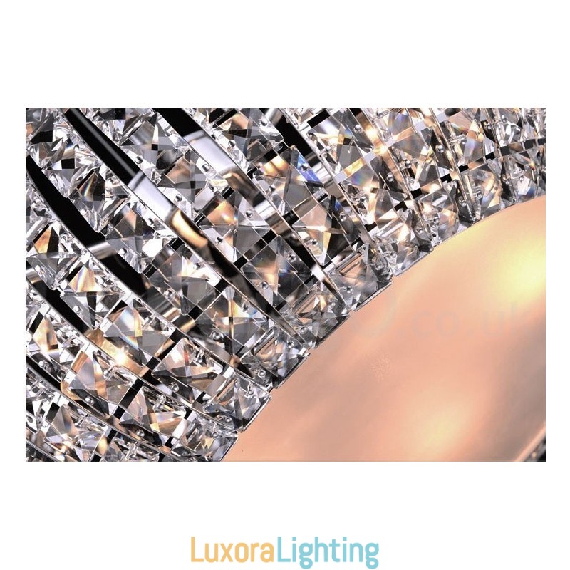 Designer Touch Decorative Modern K9 Crystal Ceiling Pendant Light Indoor Chandelier Drum Lighting Lamps Fixtures