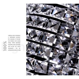 Designer Touch Decorative Modern K9 Crystal Ceiling Pendant Light Indoor Chandelier Drum Lighting Lamps Fixtures