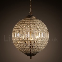 Designer Touch Decorative Globe Modern K9 Crystal Ceiling Pendant Light Indoor Chandelier Drum Lighting Lamps Fixtures
