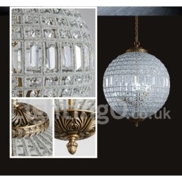 Designer Touch Decorative Globe Modern K9 Crystal Ceiling Pendant Light Indoor Chandelier Drum Lighting Lamps Fixtures