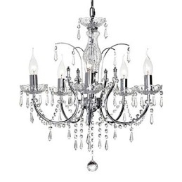 Designer Touch Decorative Elegant Crystal Chandelier with 5 Lights