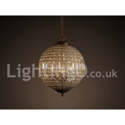 Designer Touch Decorative Globe Modern K9 Crystal Ceiling Pendant Light Indoor Chandelier Drum Lighting Lamps Fixtures