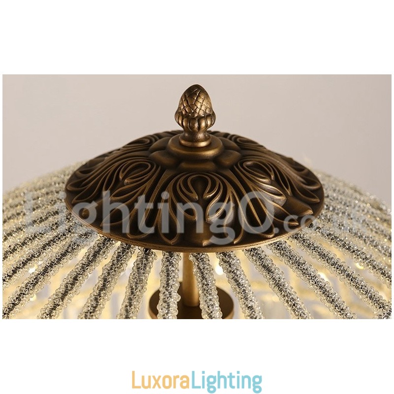 Designer Touch Decorative Globe Modern K9 Crystal Ceiling Pendant Light Indoor Chandelier Drum Lighting Lamps Fixtures