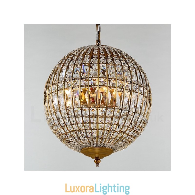 Designer Touch Decorative Globe Modern K9 Crystal Ceiling Pendant Light Indoor Chandelier Lighting Lamps Fixtures