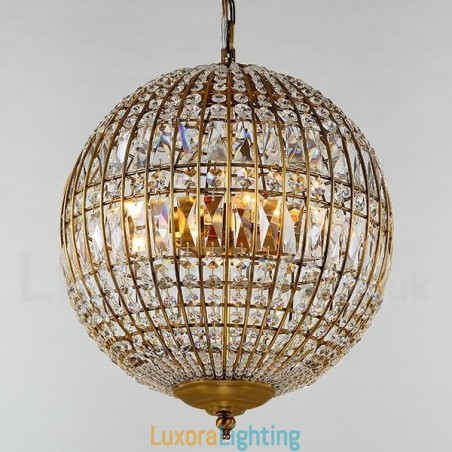 Designer Touch Decorative Globe Modern K9 Crystal Ceiling Pendant Light Indoor Chandelier Lighting Lamps Fixtures