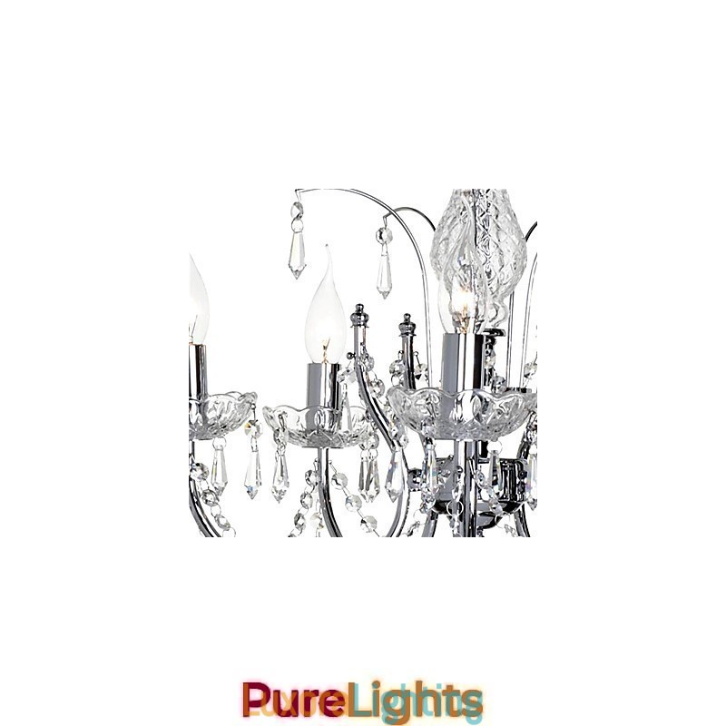 Designer Touch Decorative Elegant Crystal Chandelier with 5 Lights