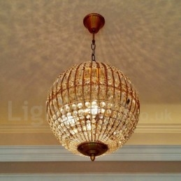 Designer Touch Decorative Globe Modern K9 Crystal Ceiling Pendant Light Indoor Chandelier Lighting Lamps Fixtures
