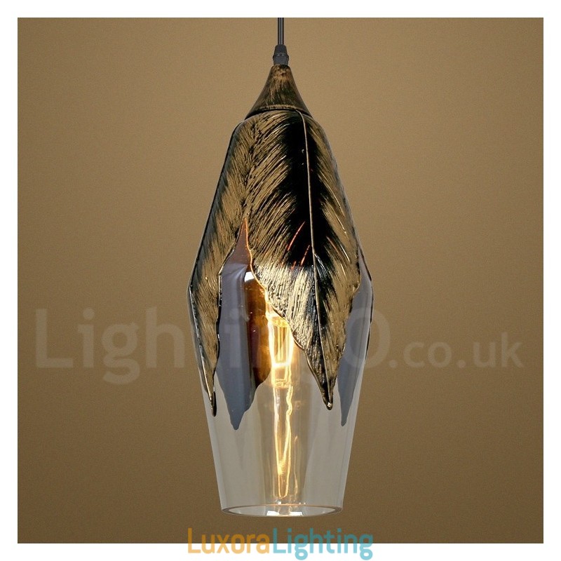 Designer Touch Decorative European Retro Glass Pendant Light Lounge Pendant Lamp