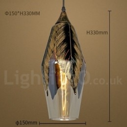 Designer Touch Decorative European Retro Glass Pendant Light Lounge Pendant Lamp