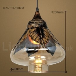 Designer Touch Decorative European Retro Glass Pendant Light Lounge Pendant Lamp