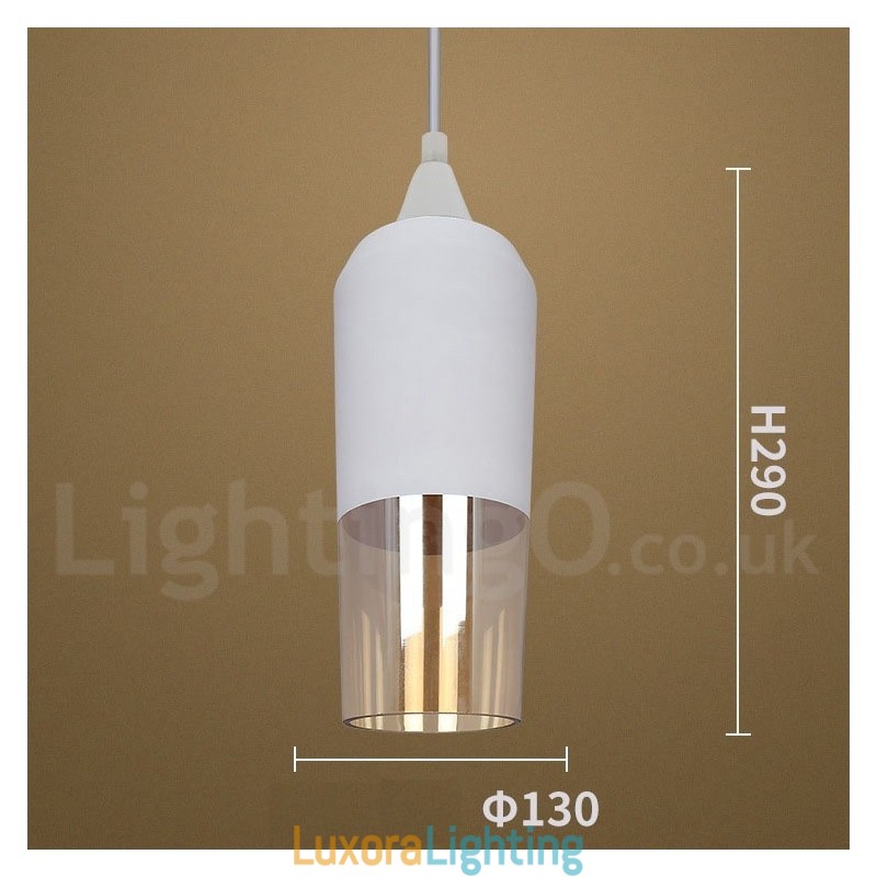 Designer Touch Decorative European Retro Lounge Glass Pendant Light