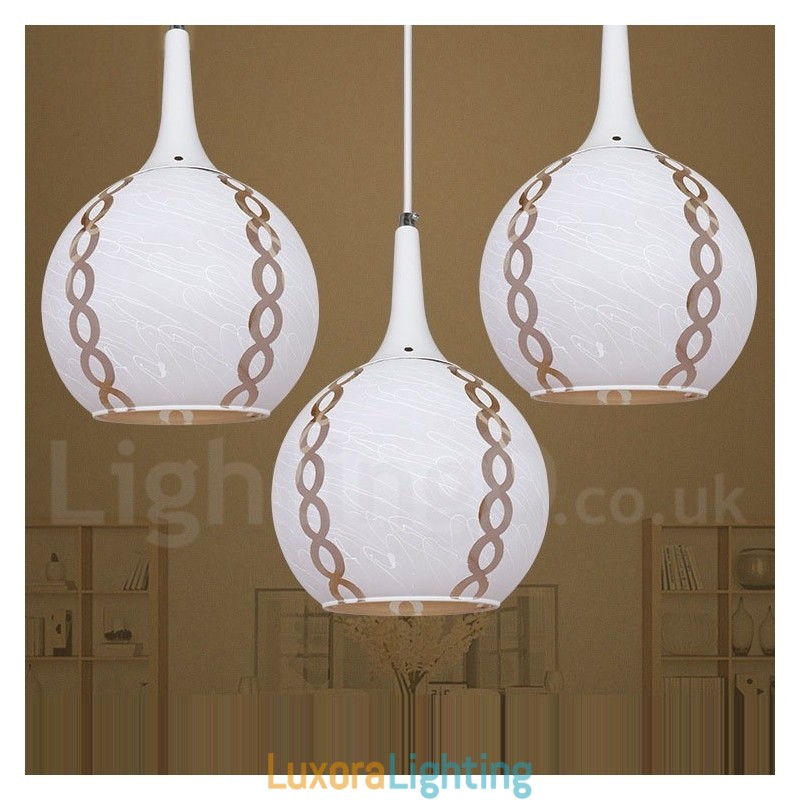 Designer Touch Decorative Modern Contemporary Lounge Glass Pendant Light