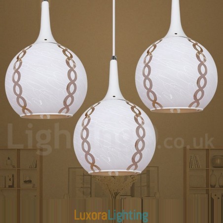 Designer Touch Decorative Modern Contemporary Lounge Glass Pendant Light