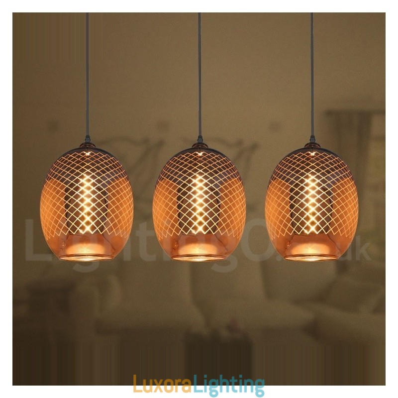 Designer Touch Decorative Rustic Glass Pendant Light European Cafe Pendant Lamp