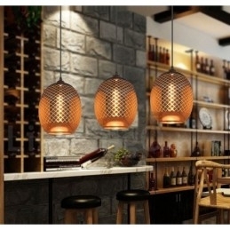 Designer Touch Decorative Rustic Glass Pendant Light European Cafe Pendant Lamp