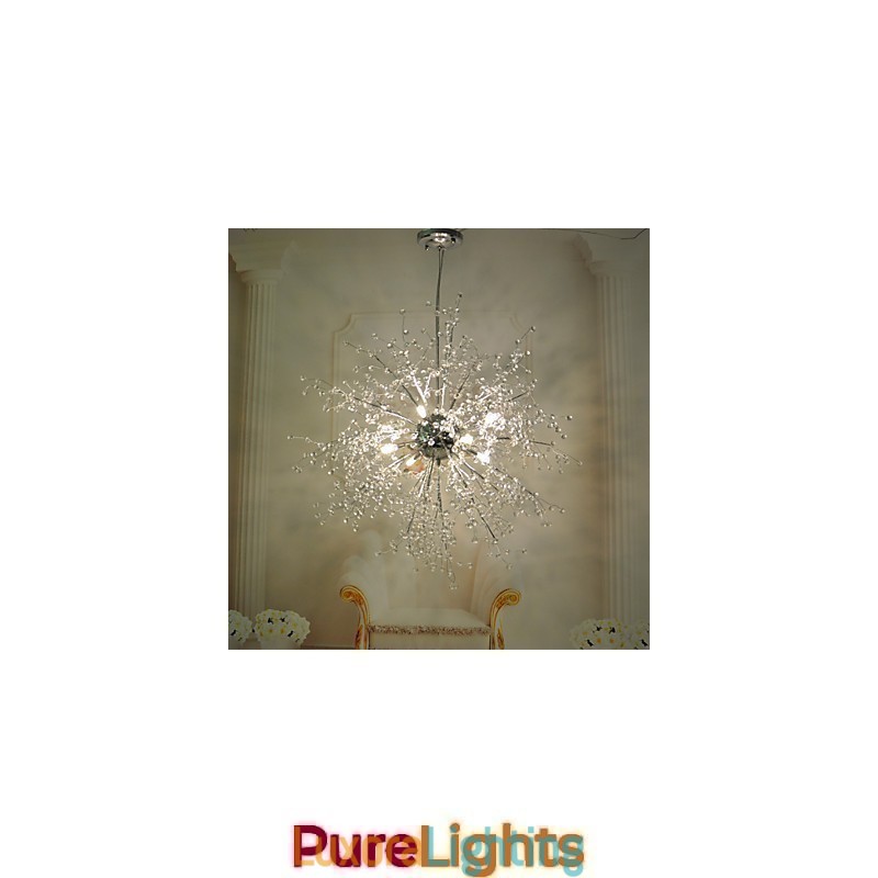 Designer Touch Decorative Firework Pendant Light Stainless Steel Dandelion